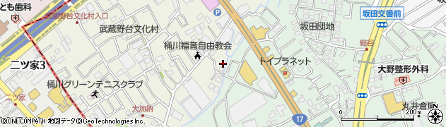 埼玉県桶川市加納231周辺の地図