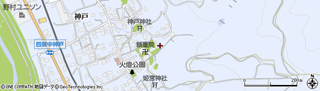 長野県諏訪市四賀（神戸）周辺の地図