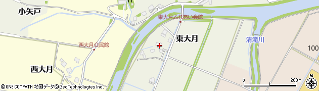 福井県大野市東大月2周辺の地図
