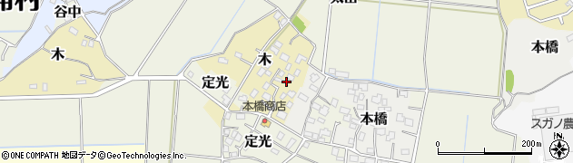 茨城県美浦村（稲敷郡）木周辺の地図