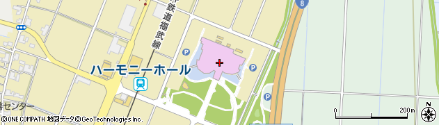 福井県立音楽堂（ハーモニーホールふくい）周辺の地図