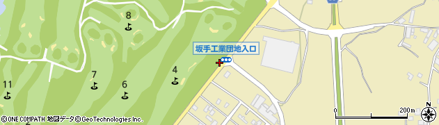坂手工業団地入口周辺の地図
