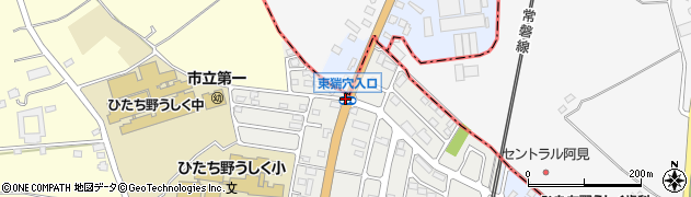 東猯穴入口周辺の地図
