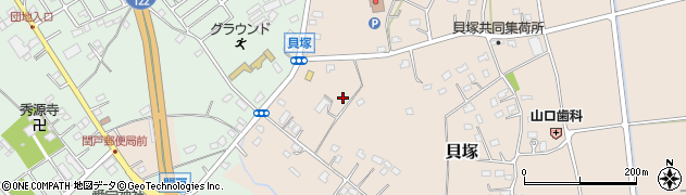 埼玉県蓮田市貝塚周辺の地図