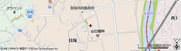 埼玉県蓮田市貝塚850周辺の地図