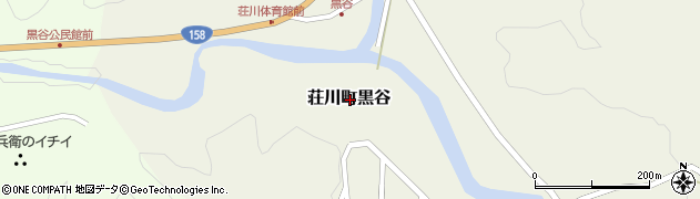 岐阜県高山市荘川町黒谷周辺の地図
