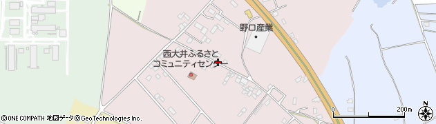 茨城県つくば市西大井周辺の地図