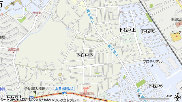 〒364-0023 埼玉県北本市下石戸下の地図