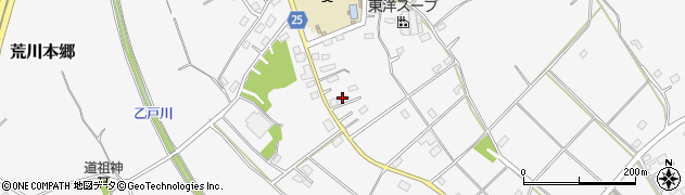 茨城県稲敷郡阿見町荒川本郷1496周辺の地図
