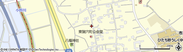 茨城県牛久市東猯穴町612周辺の地図