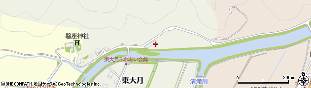 福井県大野市東大月14周辺の地図