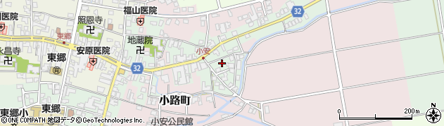 福井県福井市安原町周辺の地図
