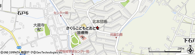 埼玉県北本市栄周辺の地図