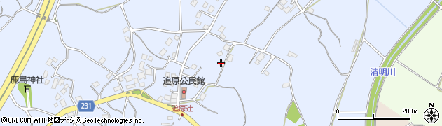 茨城県阿見町（稲敷郡）追原周辺の地図