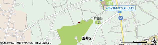 埼玉県北本市荒井5丁目周辺の地図