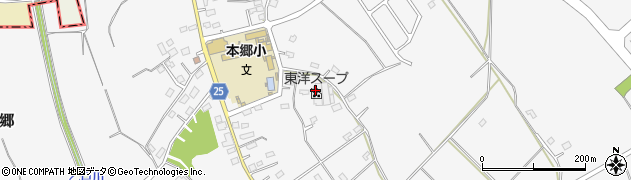 東洋スープ株式会社　土浦工場周辺の地図