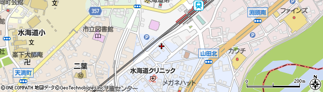 関鉄県南タクシー株式会社　水海道営業所周辺の地図