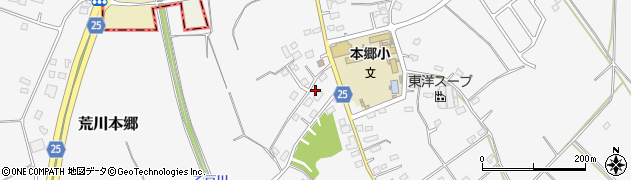 茨城県稲敷郡阿見町荒川本郷1176周辺の地図