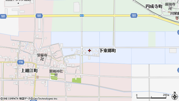 〒919-0373 福井県福井市下東郷町新村の地図