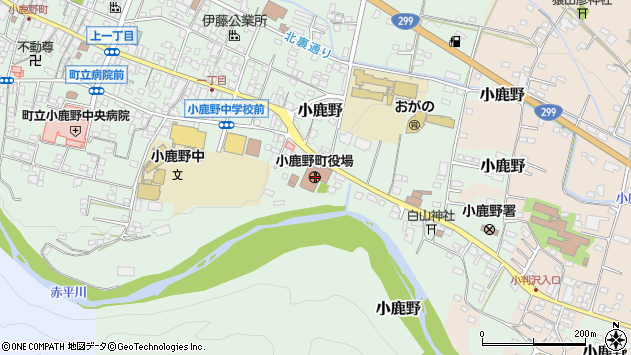 〒368-0100 埼玉県秩父郡小鹿野町（以下に掲載がない場合）の地図