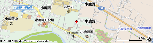 小鹿野学童クラブ周辺の地図