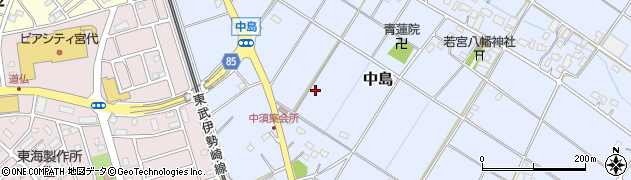 埼玉県宮代町（南埼玉郡）中島周辺の地図