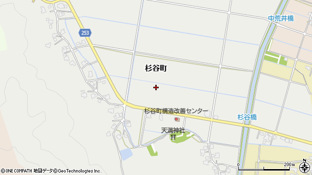 〒918-8155 福井県福井市杉谷町の地図