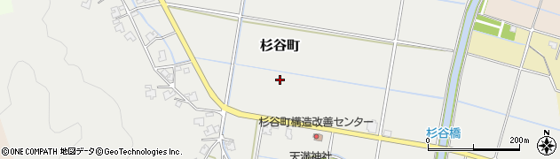 福井県福井市杉谷町周辺の地図