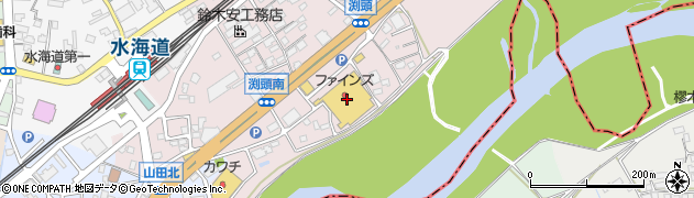 株式会社サントー　水海道店周辺の地図