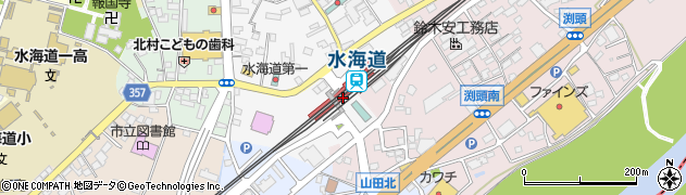 水海道駅周辺の地図