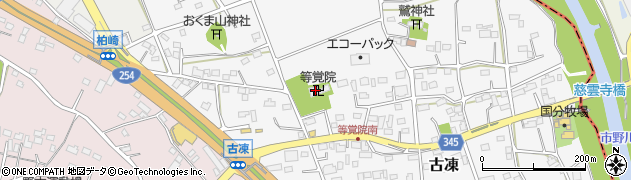 等覚院周辺の地図