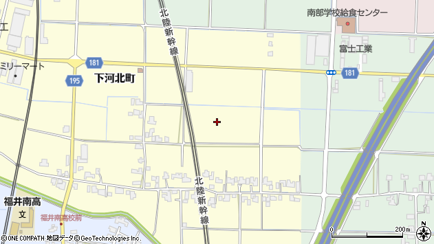 〒919-0321 福井県福井市下河北町の地図