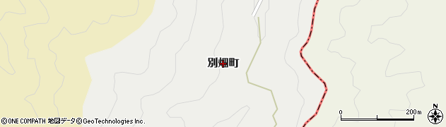 福井県福井市別畑町周辺の地図