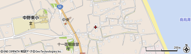茨城県鹿嶋市荒野90周辺の地図