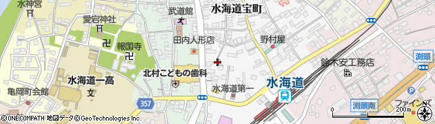 茨城県常総市水海道宝町2707周辺の地図