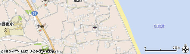 茨城県鹿嶋市荒野131周辺の地図