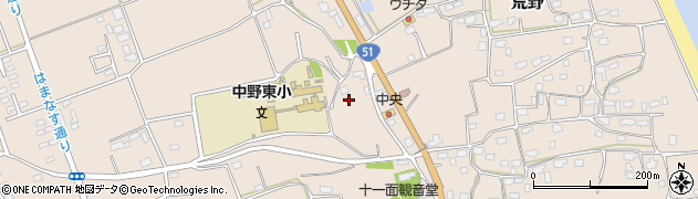 茨城県鹿嶋市荒野765周辺の地図