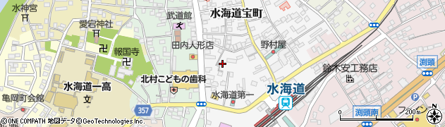 茨城県常総市水海道宝町2739周辺の地図
