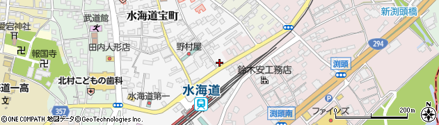 茨城県常総市水海道宝町2818周辺の地図