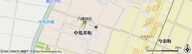 福井県福井市中荒井町周辺の地図