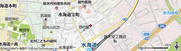 茨城県常総市水海道宝町2827周辺の地図