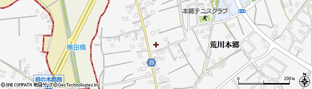 茨城県稲敷郡阿見町荒川本郷1308周辺の地図
