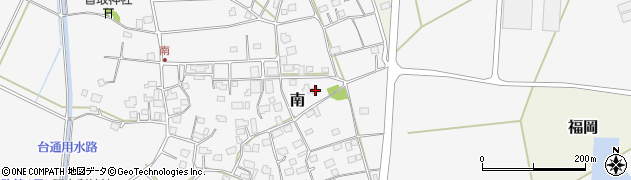 茨城県つくばみらい市南517周辺の地図