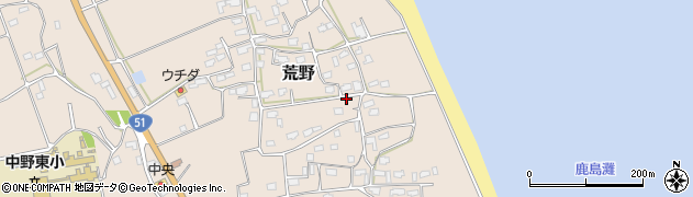 茨城県鹿嶋市荒野109周辺の地図