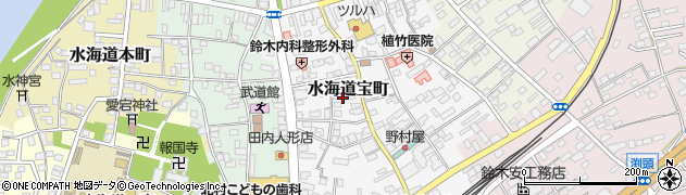 茨城県常総市水海道宝町2754周辺の地図