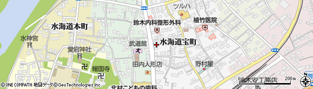 茨城県常総市水海道宝町2745周辺の地図