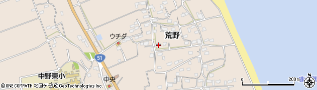 茨城県鹿嶋市荒野126周辺の地図