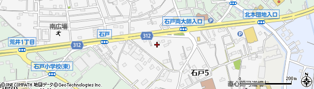 埼玉県北本市石戸5丁目周辺の地図