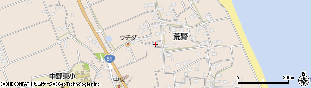 茨城県鹿嶋市荒野125周辺の地図