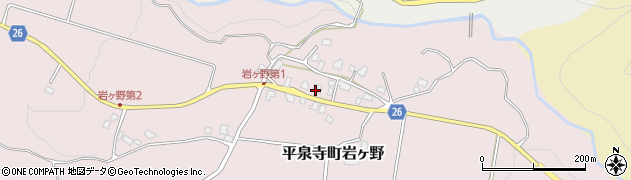 福井県勝山市平泉寺町岩ヶ野14周辺の地図